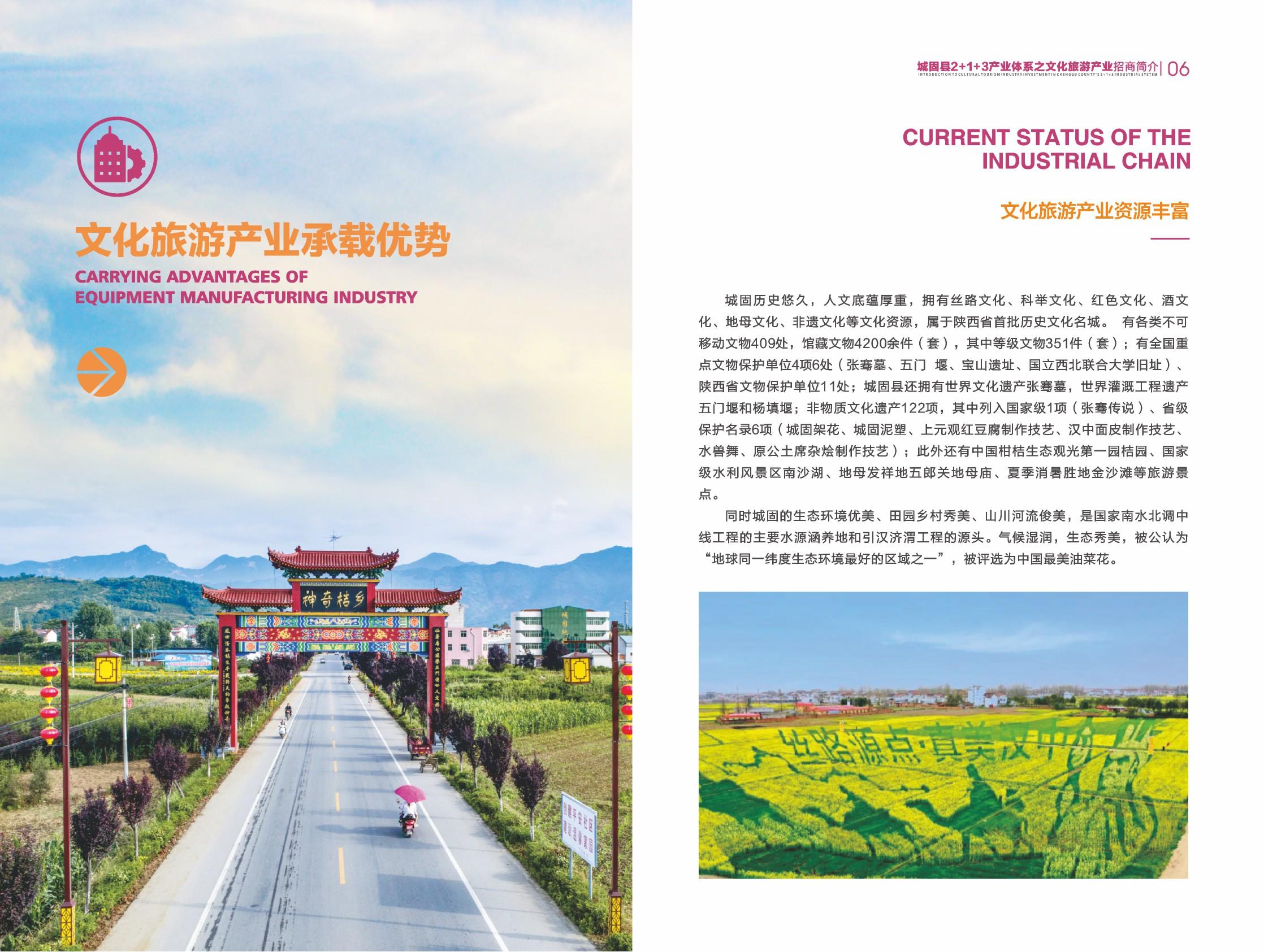 城固縣招商項(xiàng)目?jī)?cè)